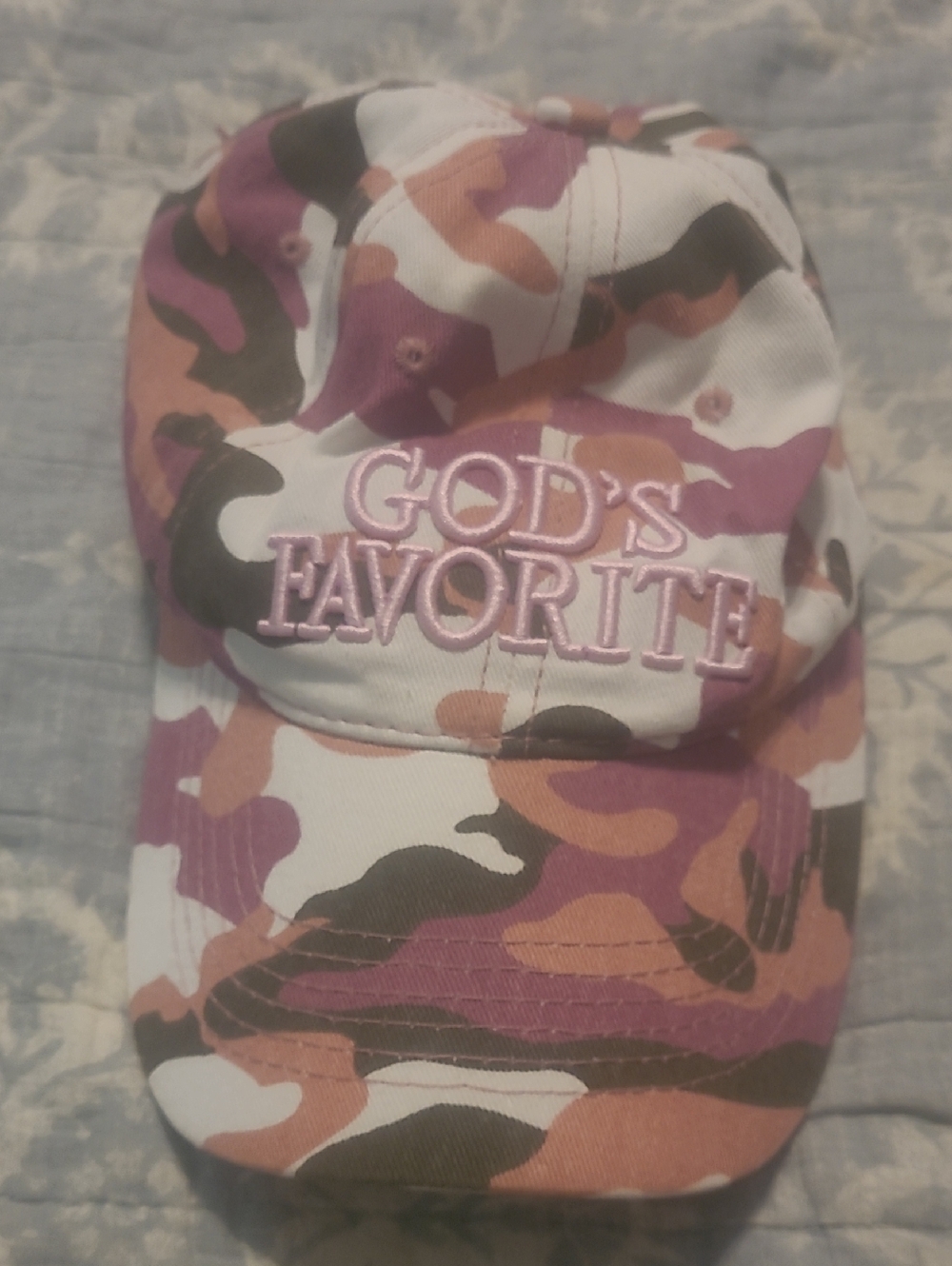 Camouflage Baseball Cap - Pink & Brown God’s Favorite